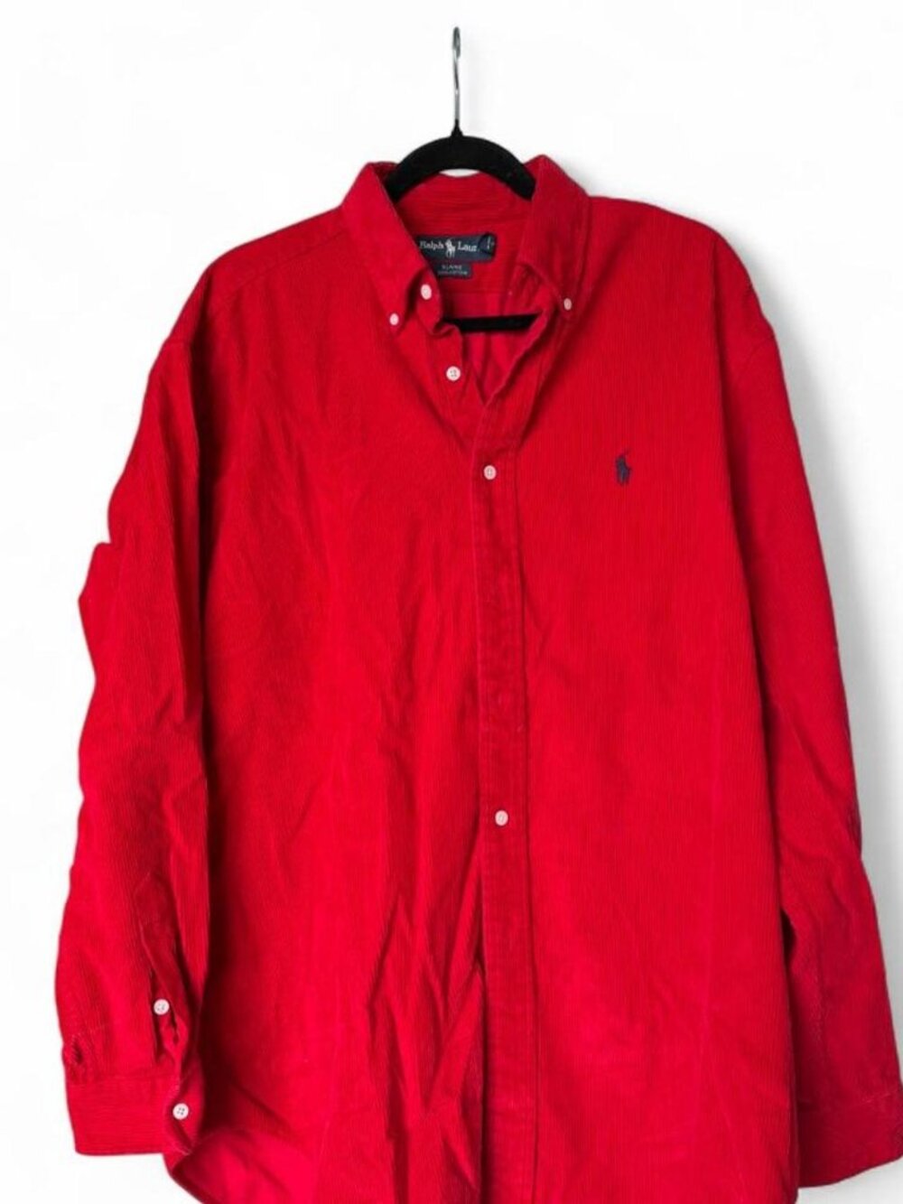 Ralph Lauren Red Oversized Button Down